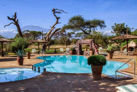 Kenia Familienreise - Kenia for family - Amboseli Nationalpark - Sentrim Camp - Pool