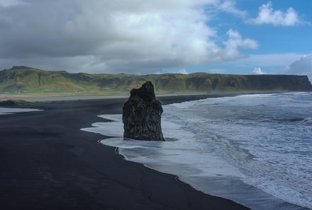 Island Familienreise - Island for family - schwarzer Strand