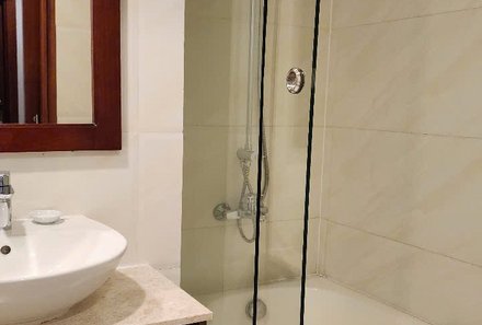 Vietnam Familienreise - Vietnam for family - Mekong Delta - Happy Life Grand Hotel - Dusche