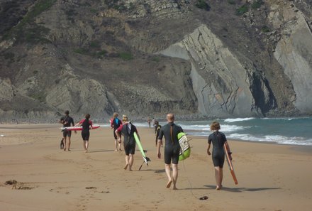 Algarve for family - Familienreise Algarve mit Kindern - Surfen an der Algarve