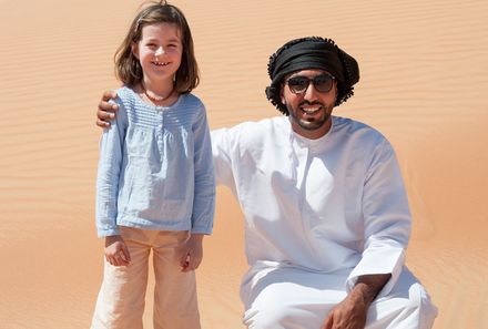 Familienurlaub Oman - Oman for family - Kind mit Beduine