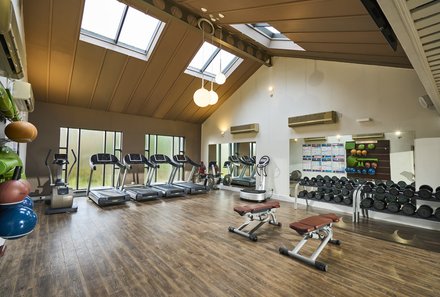 Schottland Familienreise - Schottland mit Kindern - Peebles Hydro Hotel - Fitnessbereich