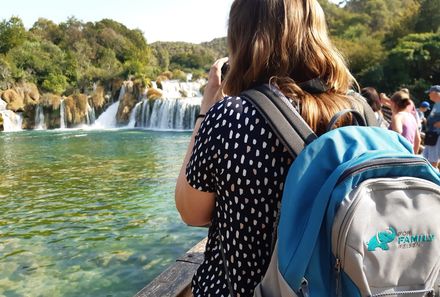 Kroatien Familienreise - Wasserfall Skradinski Buk