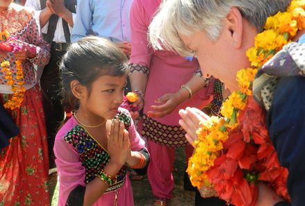 Nepal mit Kindern - Große Freude bei den Einheimischen