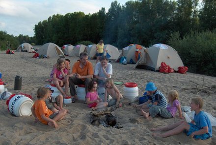 Familienreise Fankreich - Frankreich for family im Kanu - Essen