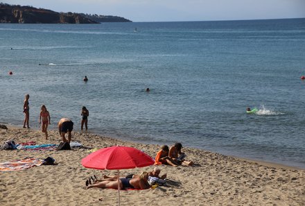 Sizilien mit Kindern - Cefalu Strand