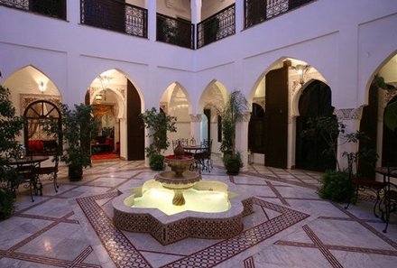 Familienurlaub Marokko - Marokko for family - Innenhof Hotel Riad Nasreen