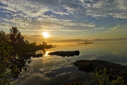 Schweden for family - Arvidsjaur - Sonnenuntergang