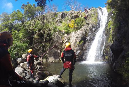 Madeira Familienreise - Madeira for family individuell - Canyoning Wasserfall