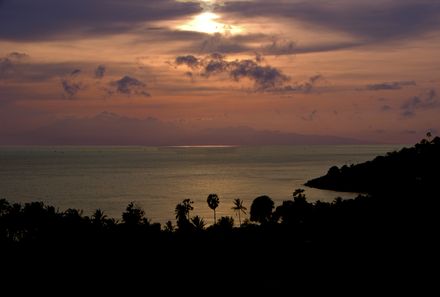 Bali mit Kindern - Sonnenuntergang Amed Beach