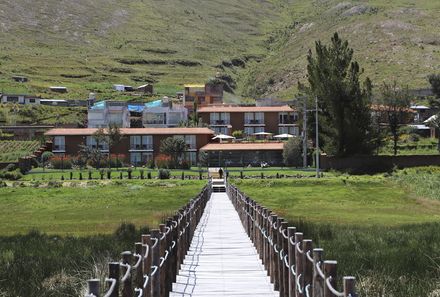 Peru Familienreise - Peru Teens on Tour - Casa Andina Premium Puno - Außenbereich