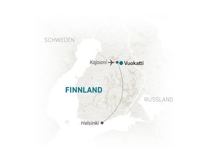 Finnland Familienurlaub - Finnland Winter for family - Reiseroute 2022