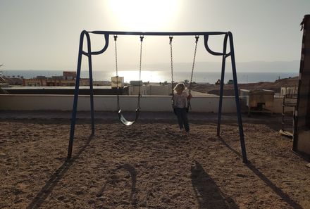 Reisebericht Jordanien Rundreise mit Kindern - Aqaba mit Kindern - Spielplatz für Kinder
