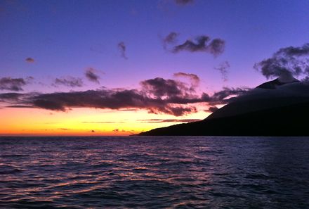 Azoren mit Kindern - Sonnenuntergang am Pico