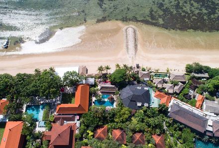 Bali Familienreise - Puri Santrian - von oben