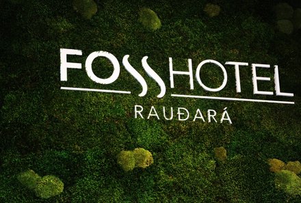 Island for family individuell - Fosshotel Raudara -  Schriftzug