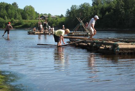 Schweden mit Kindern - Schweden for family - Flossfahrt