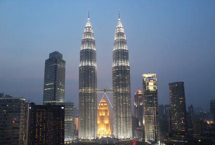 Familienreise Malaysia & Borneo Teenager - Twin tower Kuala Lumpur