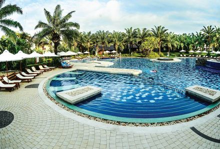 Familienreise Vietnam - Vietnam summer for family - Hou an _ Palm Garden Beach Hotel - Pool