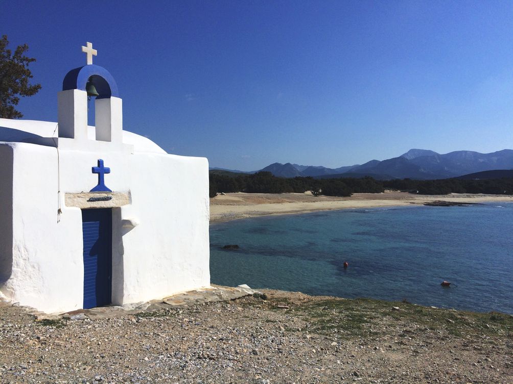 Griechenland Familienreise - Naxos for family- Blick auf Meer