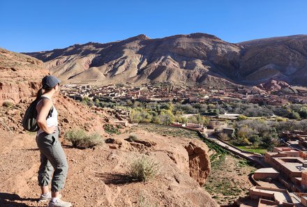 Familienreise Marokko - Marokko for family Deluxe - Das Tal der Rosen Wanderung mit Ausblick