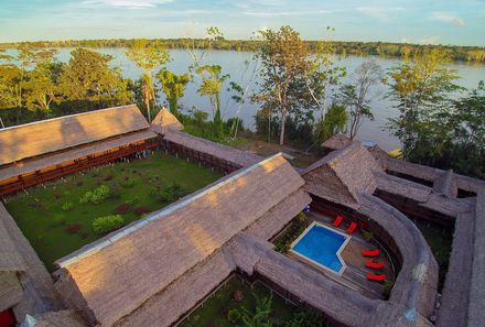 Peru Familienreise - Peru Family & Teens - Heliconia Lodge - Blick von oben