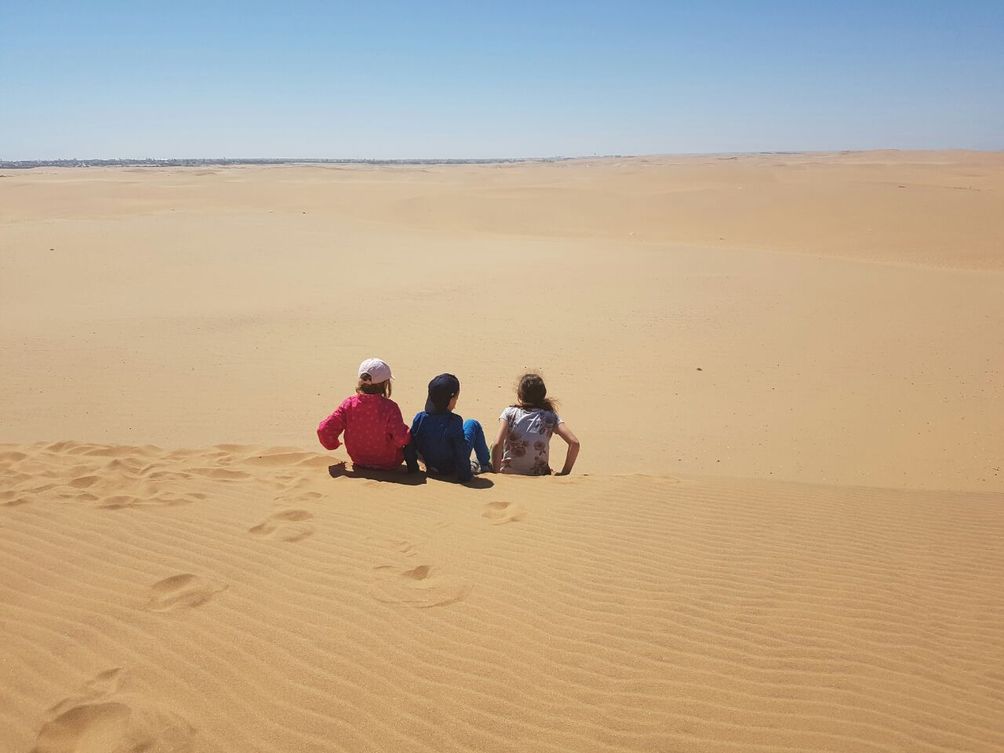 Namibia mit Kindern  - Dune bashing