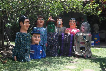 Familienurlaub Costa Rica - Costa Rica for family - Figuren des Maskenbildners Tony
