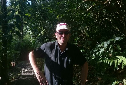 Costa Rica mit Kindern - Familienreise Costa Rica - Rainer im Regenwald