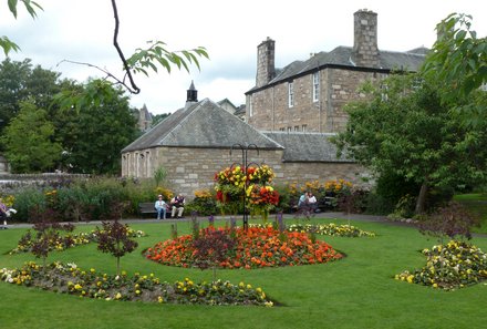 Schottland Familienreise - Schottland mit Kindern - Pitlochry Burg mit Garten