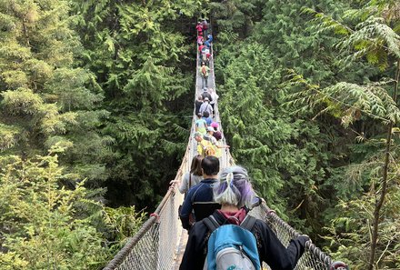 Westkanada for family - Familienurlaub Kanada - Ausflug Hängebrücke