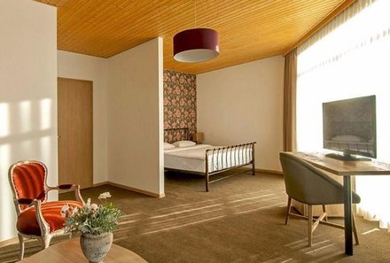 Georgien Familienreise individuell - Vardzia Resort - Zimmer mit Doppelbett