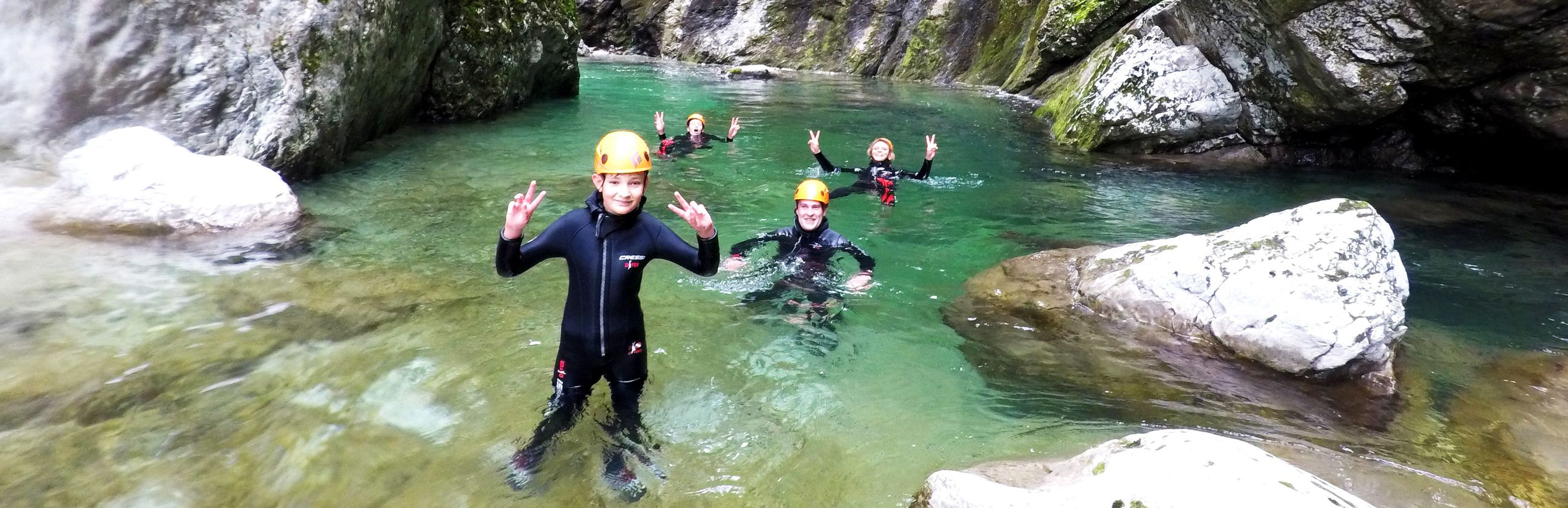 Slowenien mit Kindern - Slowenien for family - Kinder im Fluss