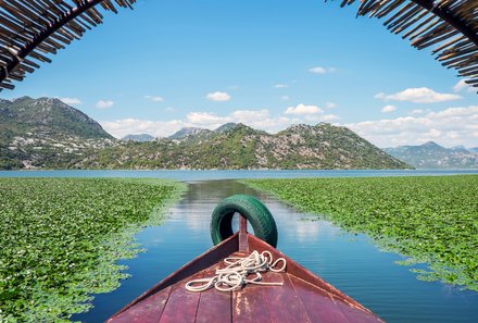 Montenegro mit Kindern - Montenegro Familienurlaub - Bootsfahrt auf dem Skadar-See