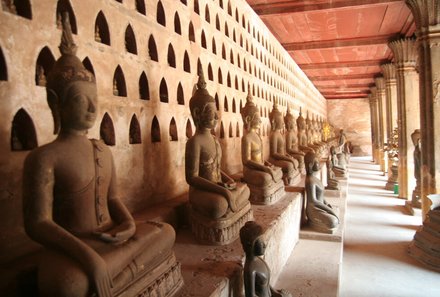 Laos und Vietnam Familienreise - Laos und Vietnam Reise mit Kindern - Wat Sisaket Buddhas