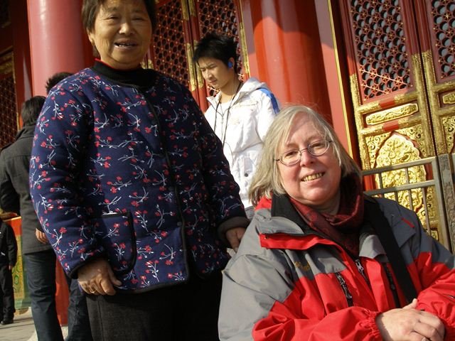 Fernreisen mit Kindern - Eindrücke in China - Ulrike in der verbotenen Stadt