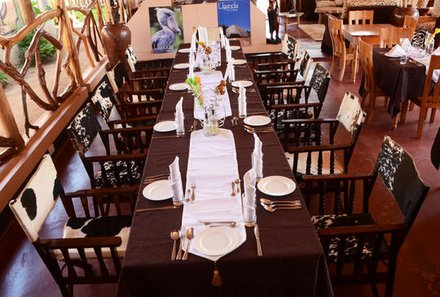 Uganda Family & Teens - Hoima Cultural Lodge - Essensbereich