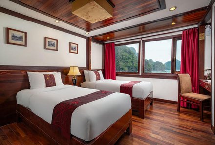 Vietnam for family individuell - Indochina Sails Ha Long Bay - Zimmer