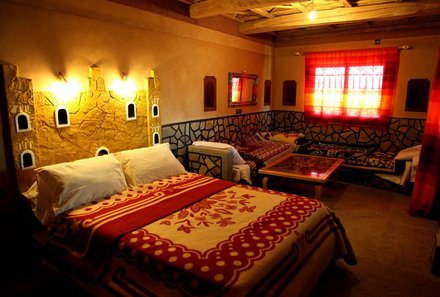 Marokko reise mit jugendlichen - Marokko family & teens - Hotel La Kasbah de Dades Zimmer