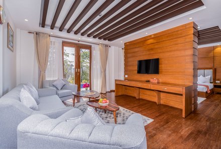Nepal for family - Soaltee Westend Resort - Couch