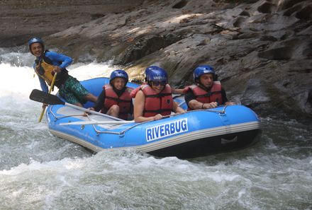 Malaysia mit Teenagern - Rafting Kampar 