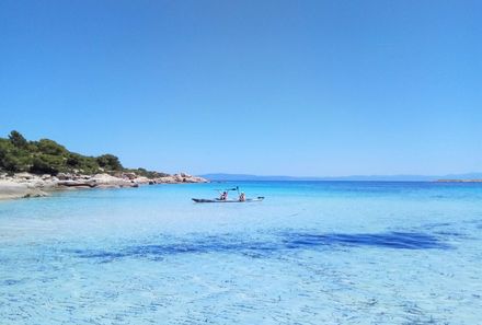 Griechenland Familienreise - Chalkidiki for family - Kajaktour
