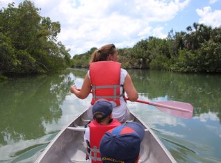 Florida Familienreise - Kanutour Lovers Key State Park