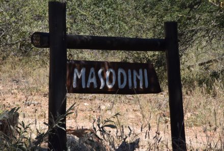 Afrika Familienreise - Afrika for Family - Balue Nature Reserve Schild