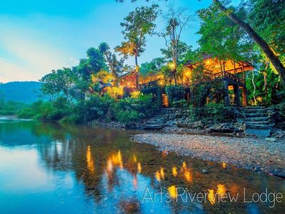 Thailand Familienreise - Thailand for family  - Arts Riverview Lodge - Ausblick  