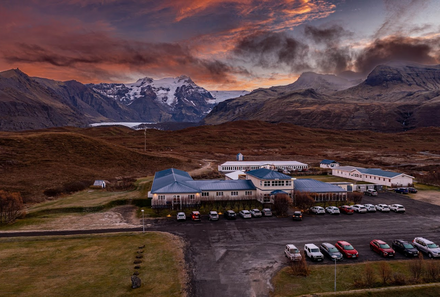 Island for family individuell - Hotel Skaftafell - Sonnenuntergang