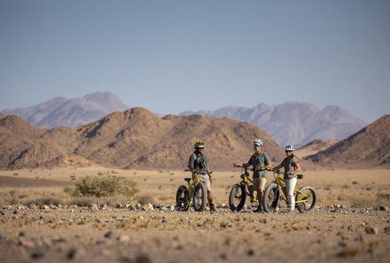 Namibia Deluxe Familienreise individuell - Sossusvlei - Elektrofahrräder