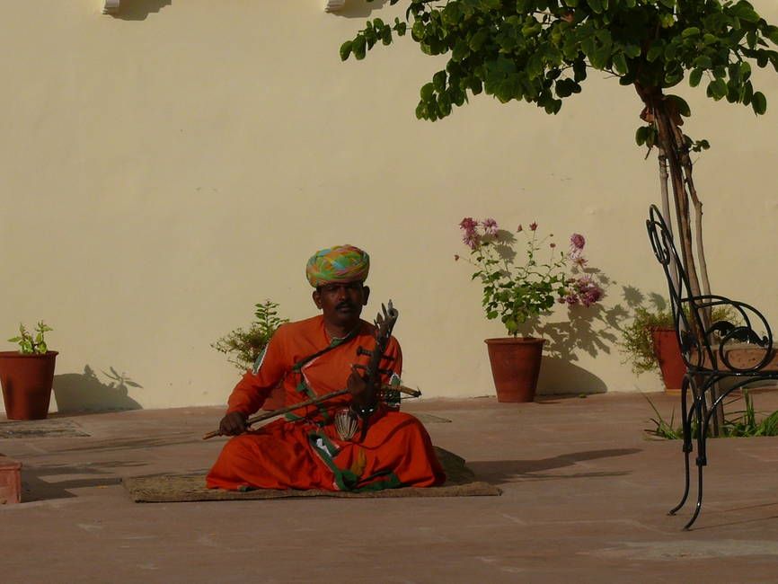 Indien mit Kindern - Straßenmusiker