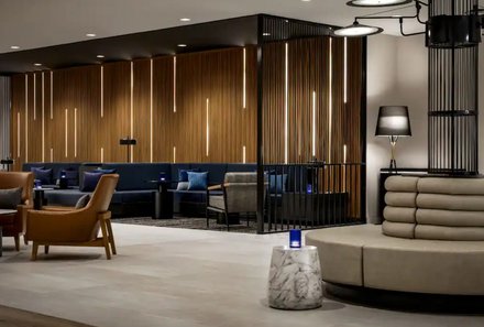 Ostkanada for family - Ostkanada Familienreise mit Kindern - Hyatt Place Montréal Downtown - Moderne Lounge