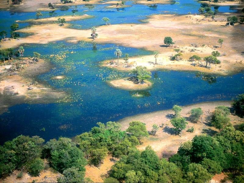 Botswana mit Kindern - Landschaft